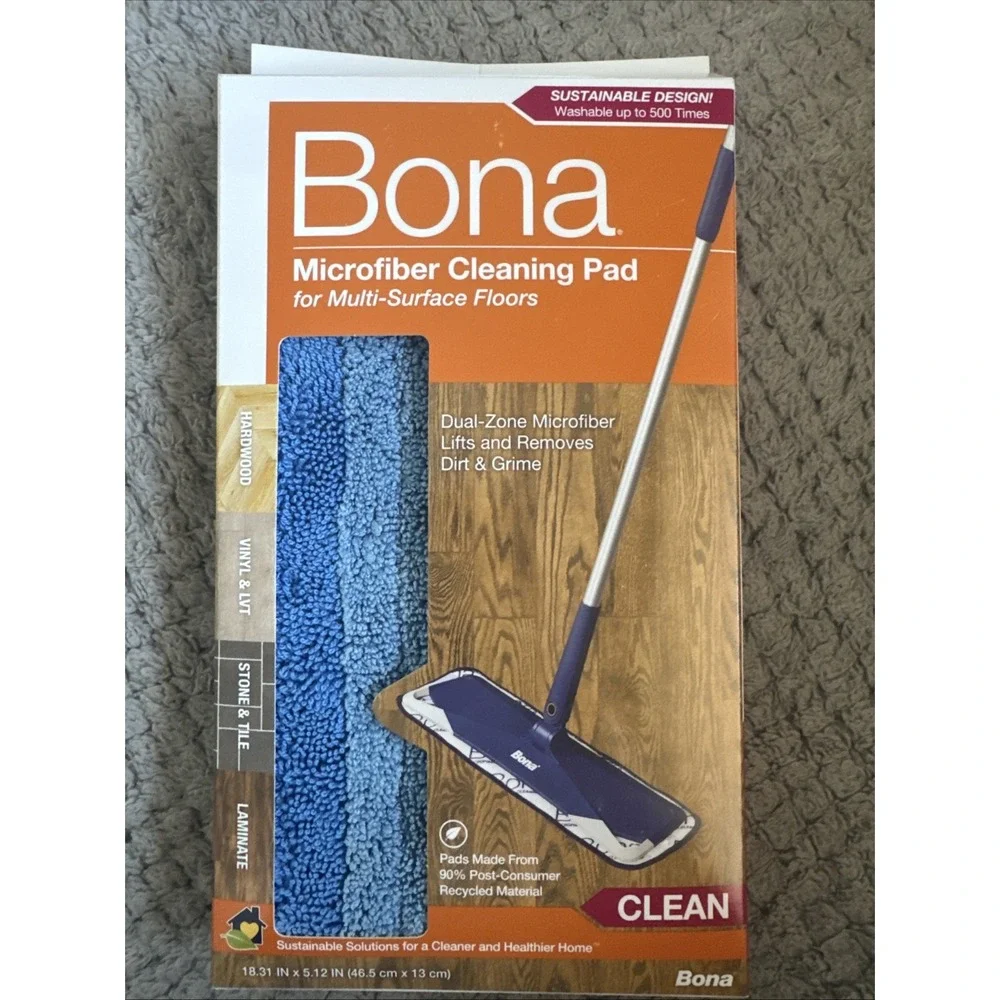 Bona Microfiber Cleaning Pad Refill for Multi-Surface Floors